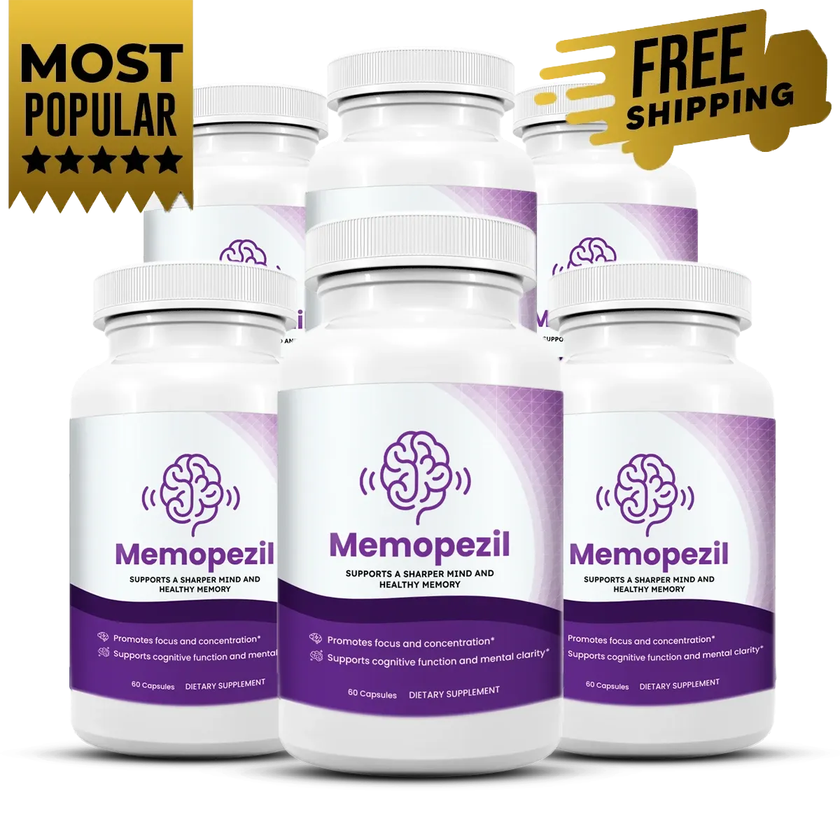 6 bottles Memopezil