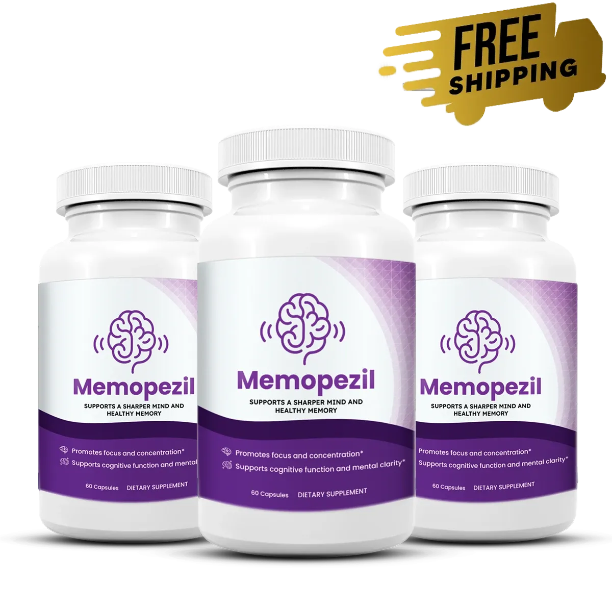 3 bottles Memopezil